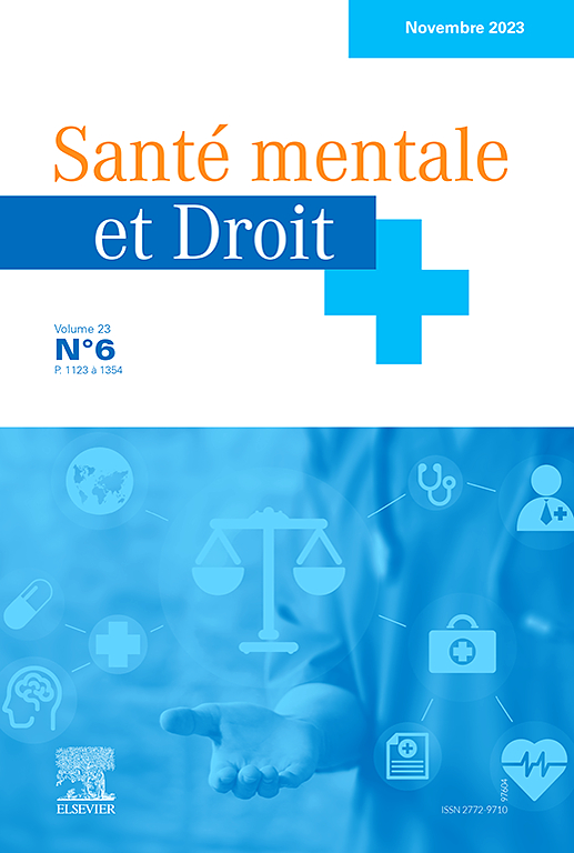 Go to journal home page - Santé mentale et Droit